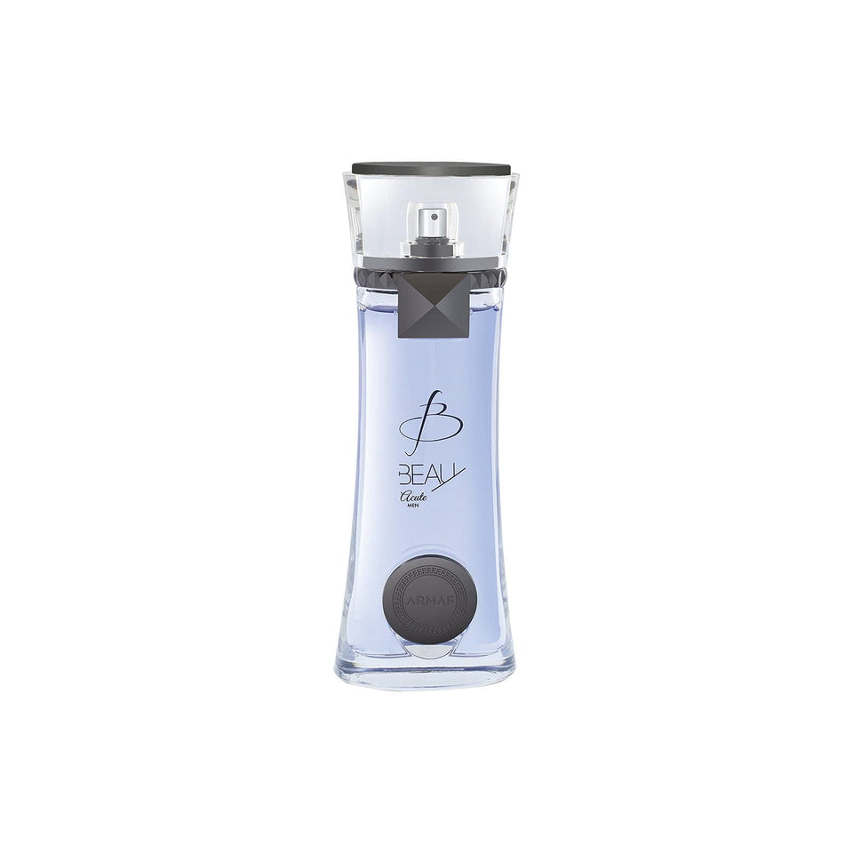 Armaf Beau Acute bottle front, sleek and masculine with a citrus-woody scent impression.