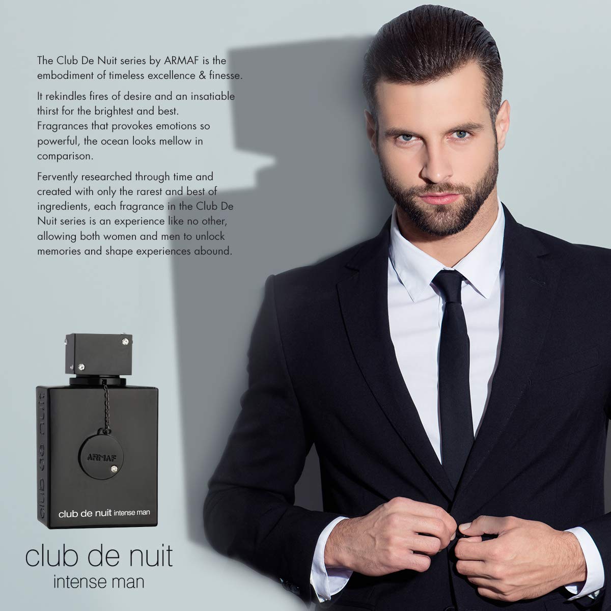 ARMAF Club de Nuit Intense base notes deliver warm, lasting appeal
