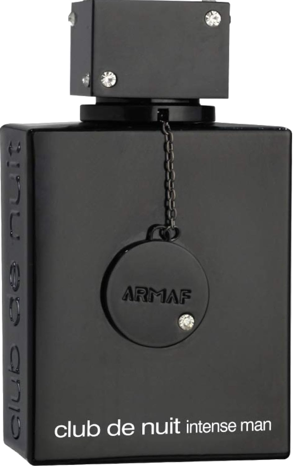 Armaf Club De Nuit Intense Man bottle front view showcasing a bold woody character.