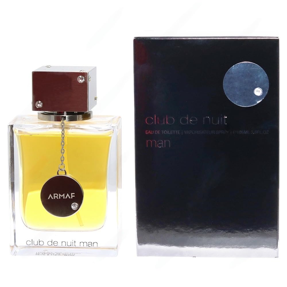 Armaf Club De Nuit Man spray action, captures light for lasting impression.