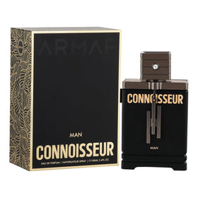 Armaf Connoisseur bottle on display, a distinctive, sophisticated choice for evening wear.