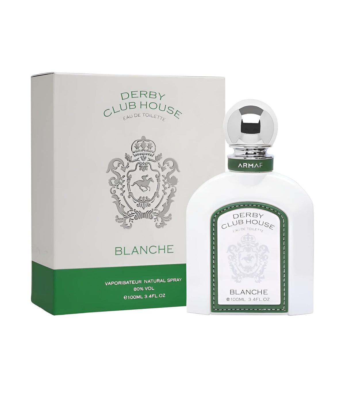 Close-up of the Derby Blanche label, premium aroma for a refined impression.