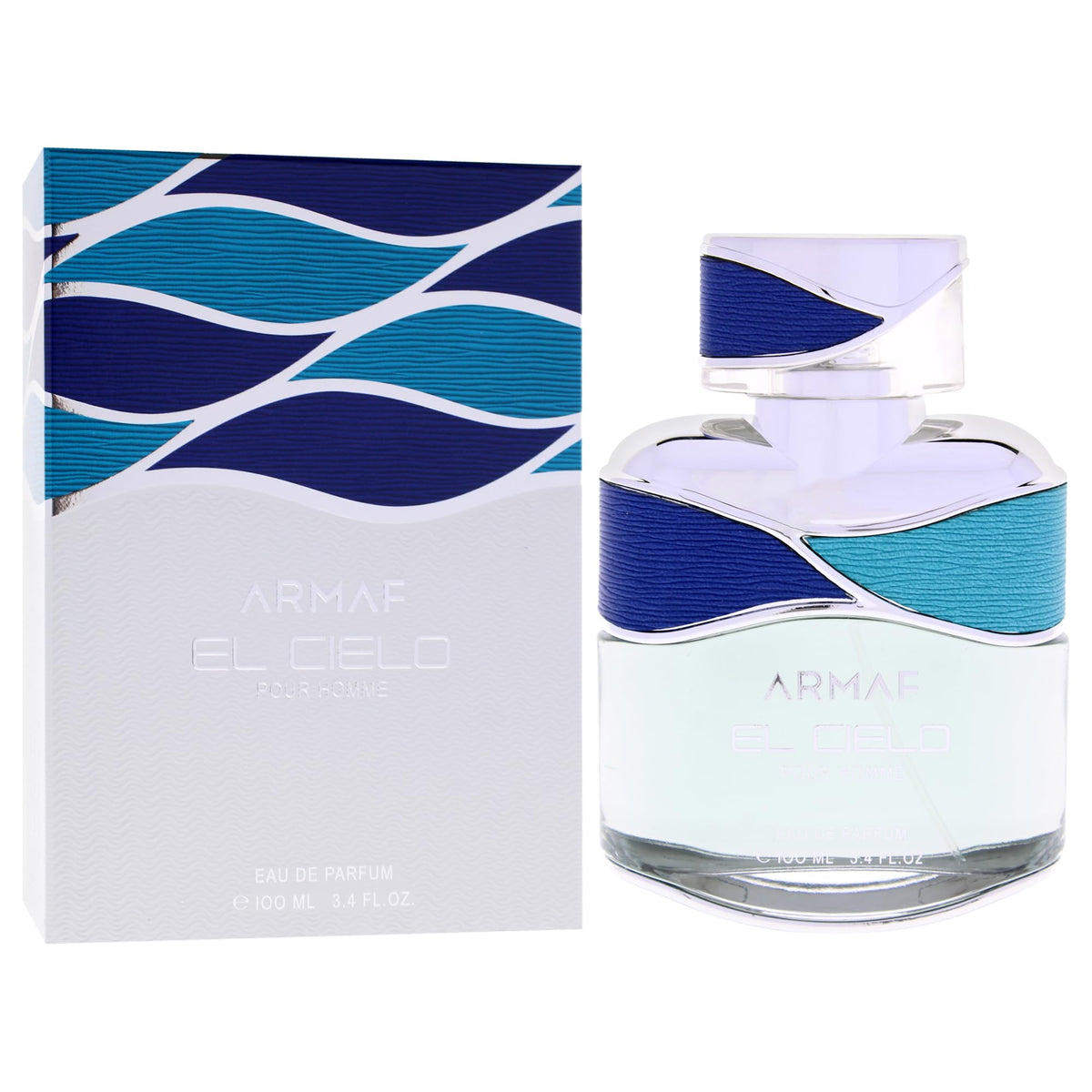 Armaf El Cielo bottle top shows a compact spray for easy application.