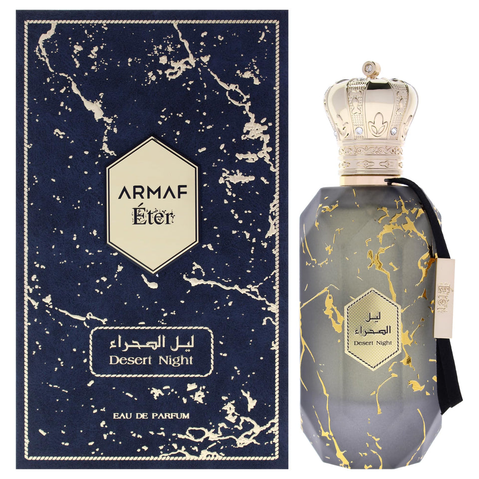 Armaf Eter Desert Night bottle front, ideal for evening wear with a bold aroma.