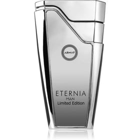 Armaf Eternia for Man bottle front view, premium masculine fragrance ideal for gifting.