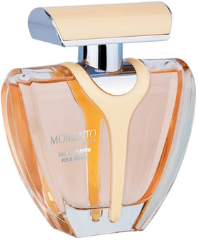 Armaf Momento Fleur EDP bottle shown, floral fragrance ideal for everyday wear.