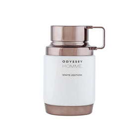 Armaf Odyssey Homme White Edition bottle closeup for daily elegance and confidence