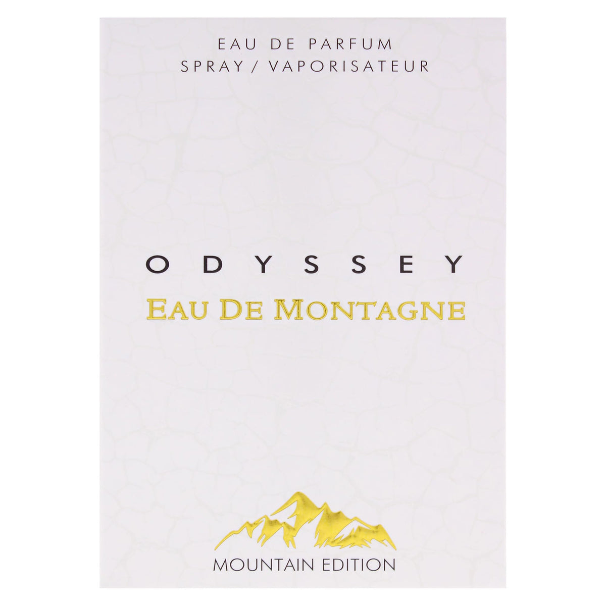 Armaf Odyssey Montagne elegant bottle design complements the rugged mountain vibe.