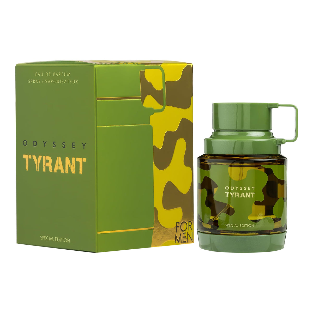 Armaf Odyssey Tyrant Special Edition packaging signals premium prestige.