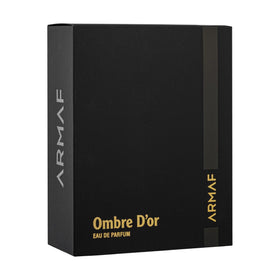 Armaf Ombre D’Or bottle, top view, elegant and enduring scent