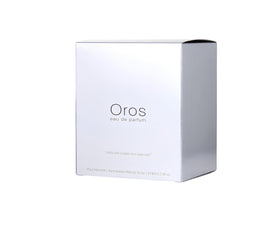 Boxed Armaf Oros packaging and bottle display for gifting and collection.