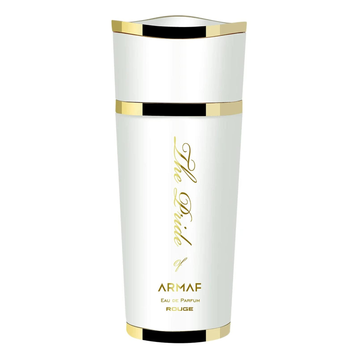 Armaf Pride Rouge bottle closeup highlighting jasmine and saffron for daily wear.