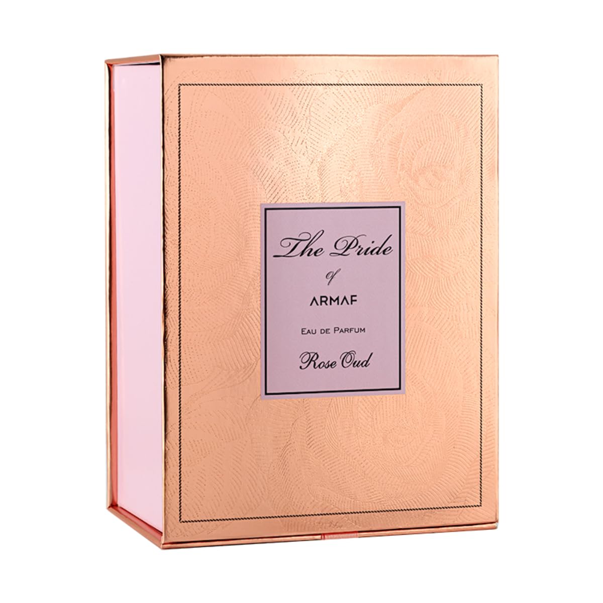 Armaf Rose Oud packaging box highlights premium presentation for gifting and display