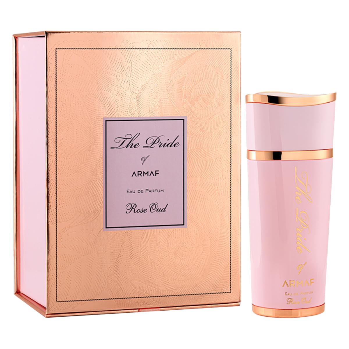Armaf Rose Oud spray on wrist demonstrates easy application with a confident, all-day scent
