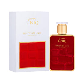 Armaf Uniq packaging showing minimalist design and red highlight for gift-ready presentation.