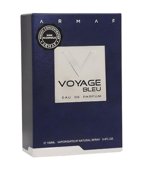 Armaf Voyage Bleu note view highlights bergamot and grapefruit freshness.
