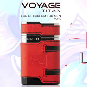 Armaf Voyage Titan bottle side view for travel and gifting