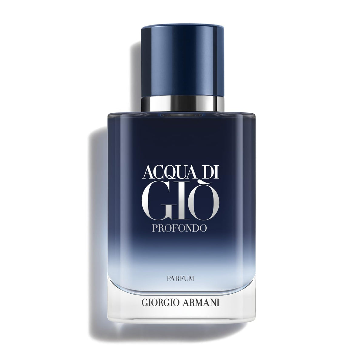Armani Beauty Acqua di Giò Profondo Parfum bottle front suggests sea-depth fragrance