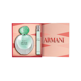 Armani Beauty Acqua di Gioia EDP applied on wrist for balanced scent.