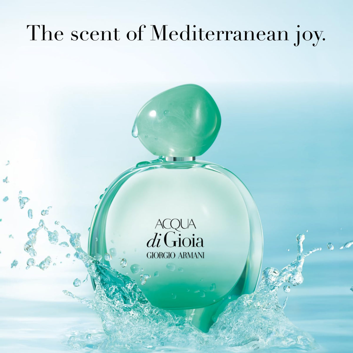 Armani Beauty Acqua di Gioia EdP Intense jasmine-rose-heart highlights fresh floral balance.