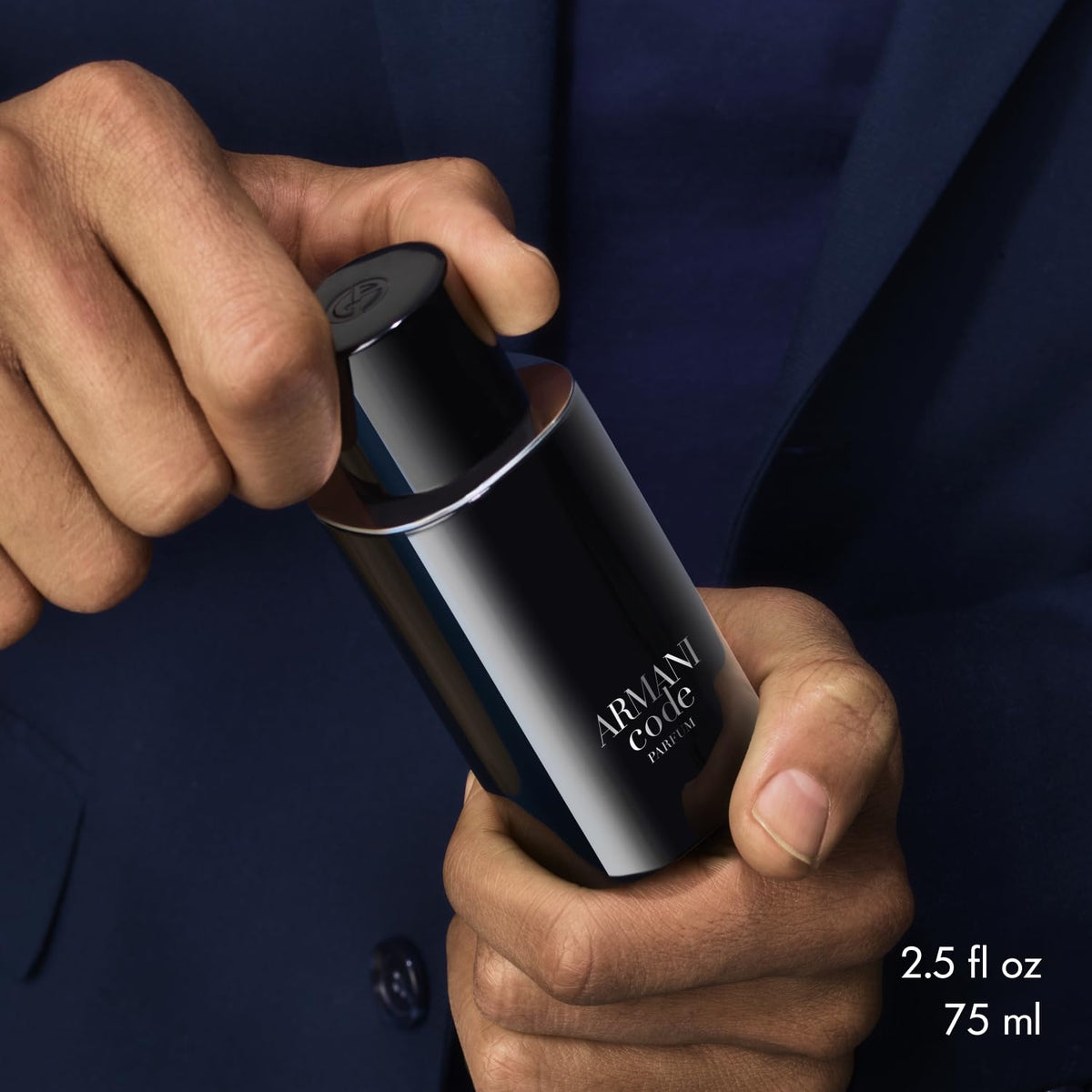 Armani Beauty Code Parfum features bergamot and iris for crisp freshness.