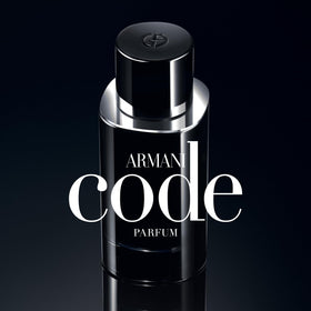 Armani Beauty Code Parfum on wrists and neck delivers lingering aroma.