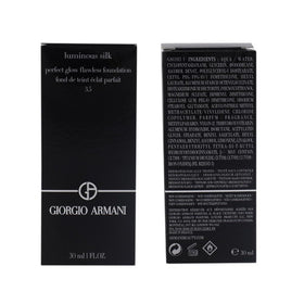 Armani Beauty Luminous Silk Foundation on clean skin in daylight wear.