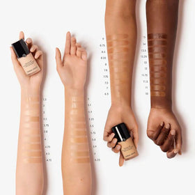 Armani Beauty Luminous Silk Foundation texture showcases weightless, breathable formula.