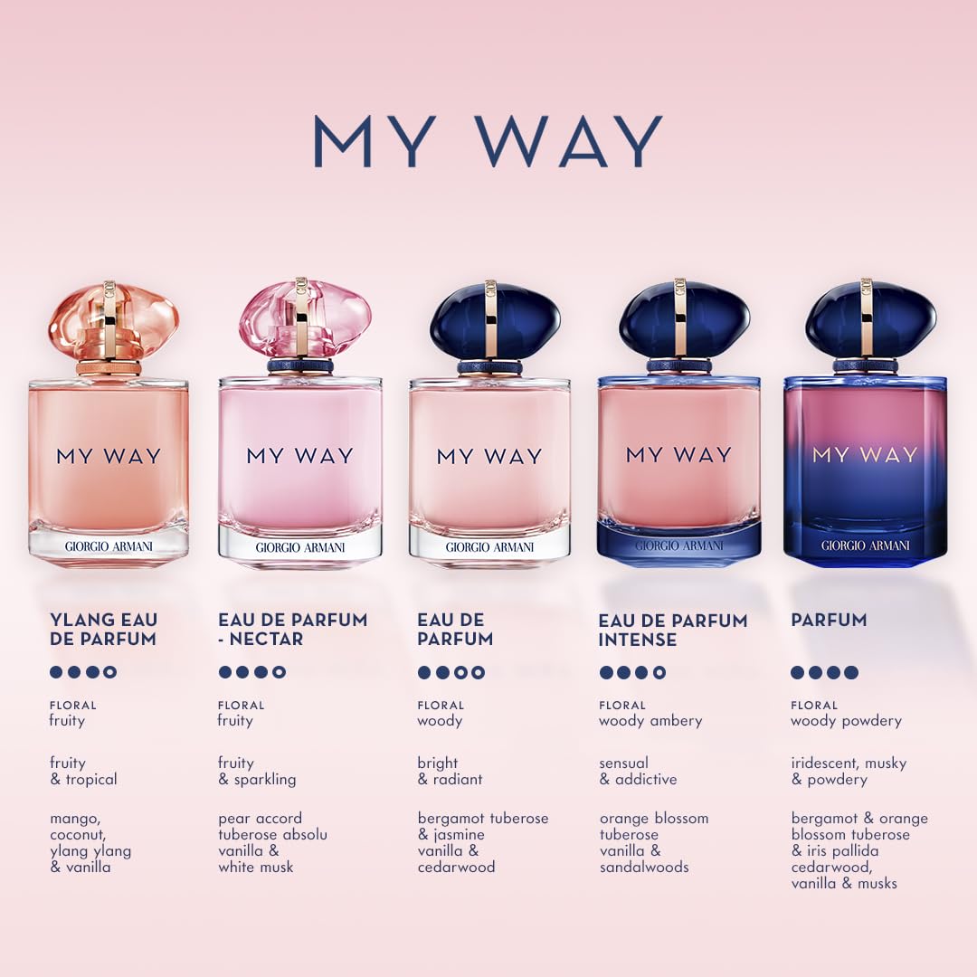 Spray Armani Beauty My Way on pulse points for tailored projection.