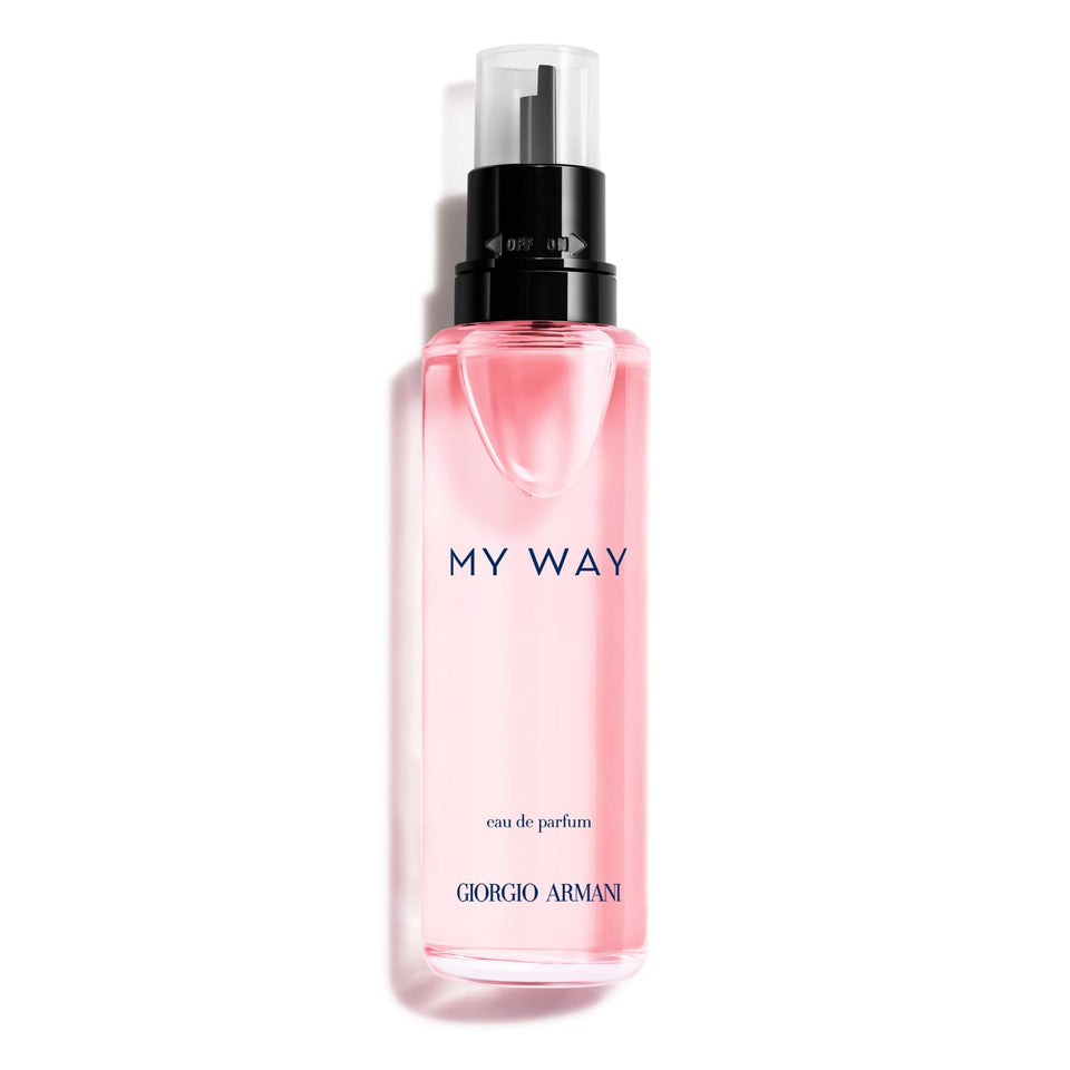 Armani Beauty My Way refill bottle for at-home top-ups and waste reduction.