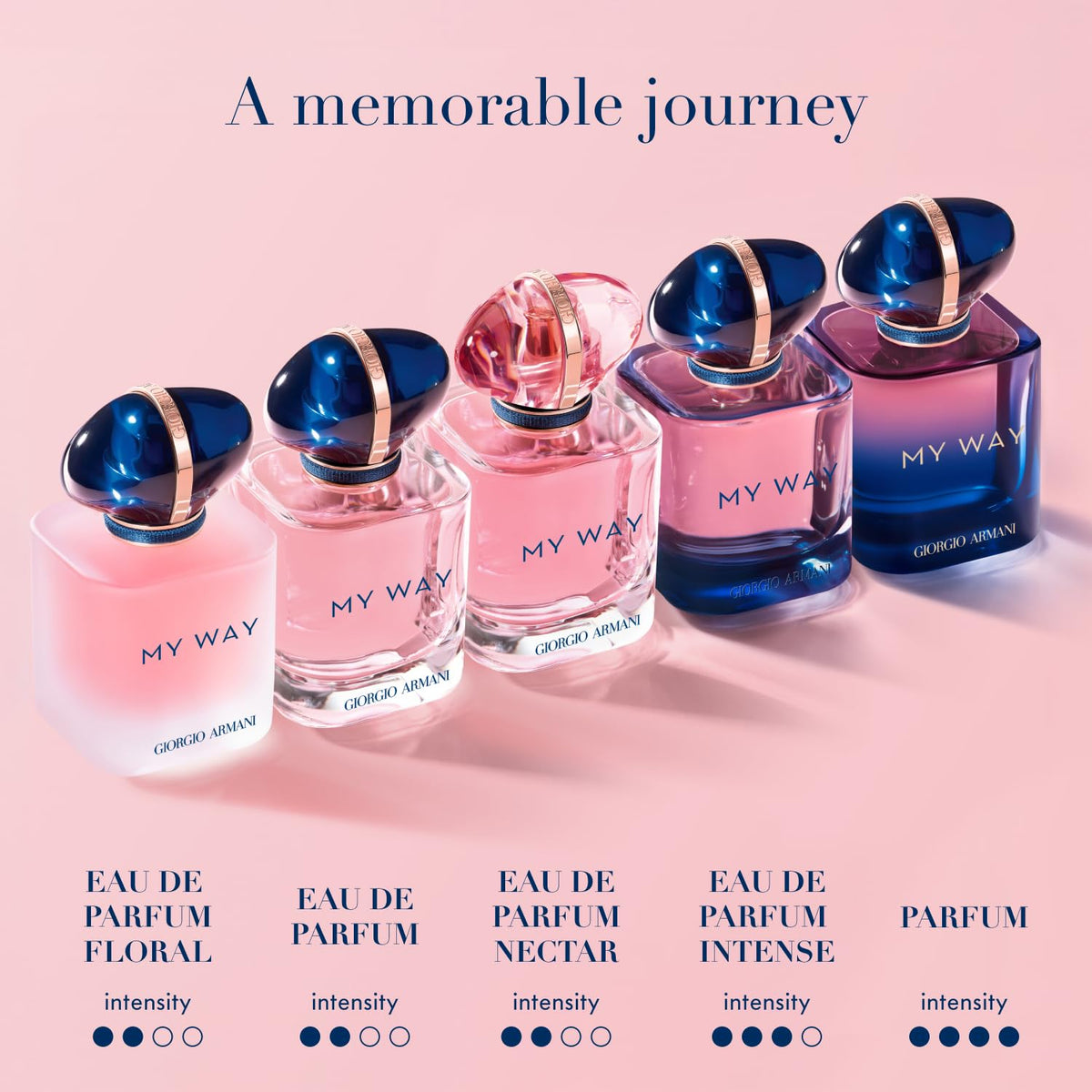 Armani Beauty My Way Nectar etched bottle highlights pink-tinted finish.