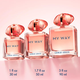 Cap detail of My Way Ylang bottle highlighting a chic, eye-catching finish