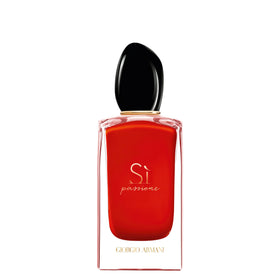 Armani Beauty Sì Passione bottle with encircled gold ring for timeless elegance