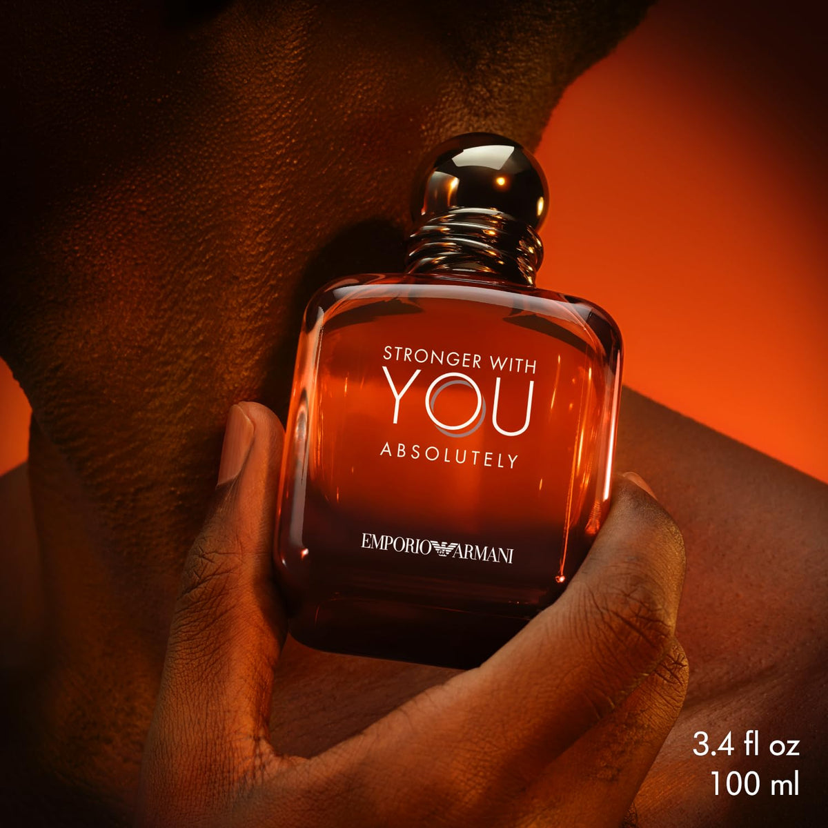 Armani Beauty Stronger With You Absolutely cap detail, with a sleek premium finish.
