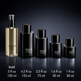 Armani Code EDP closeup emphasizes nutmeg note adding warmth