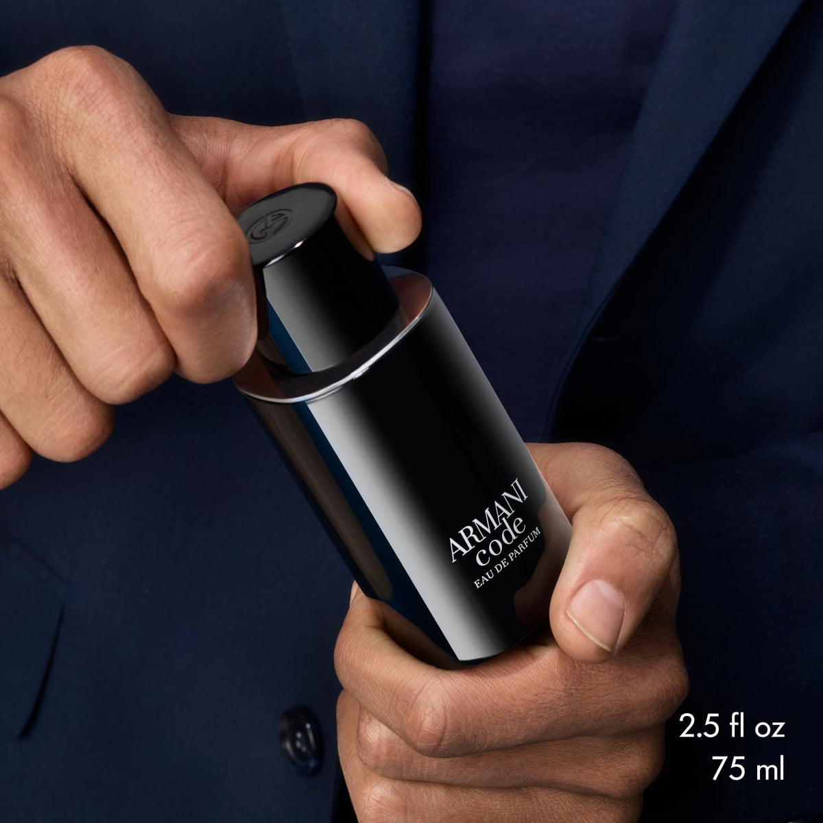Armani Code EDP note closeup showcases tonka bean for creamy depth