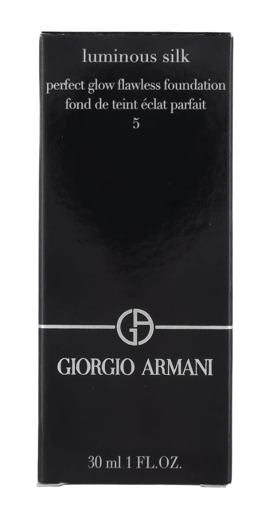 Armani Beauty Luminous Silk Foundation texture detail highlighting creamy formula and satin finish.