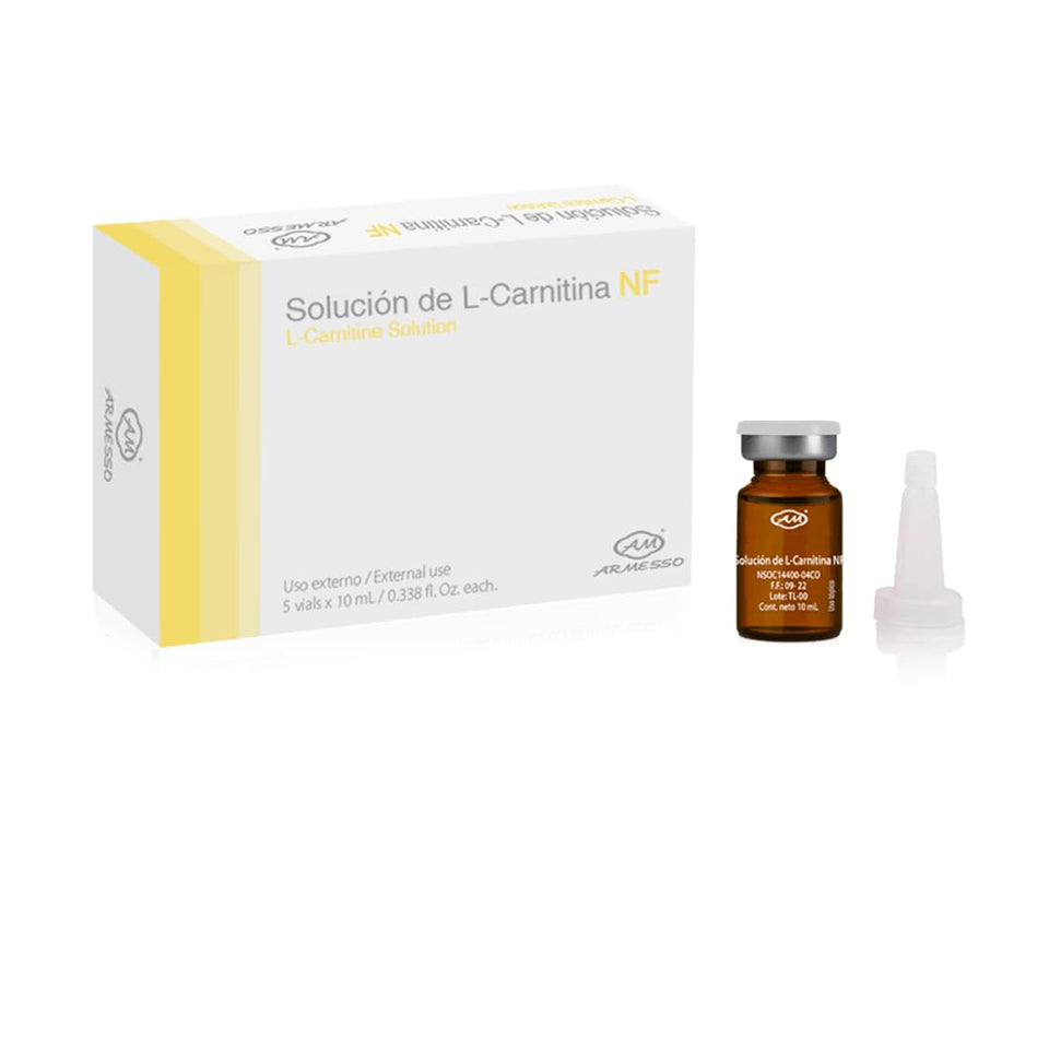 Armesso L-Carnitine solution bottle ready for contouring use.