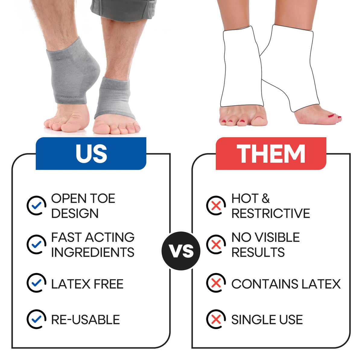 Armstrong America breathable mesh and cushioned heel pad in use