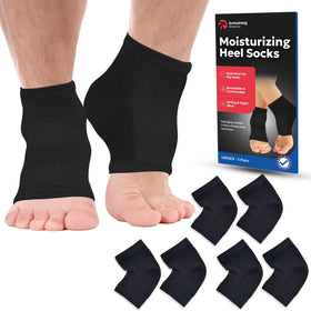 Armstrong America moisturizing socks for men with open-toe breathable mesh for overnight hydration