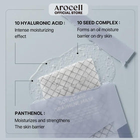 Mask sheet from AROCELL OFFICIAL delivering 25ml essence for hydration.