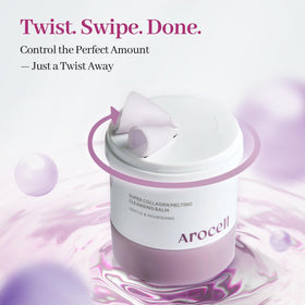 AROCELL OFFICIAL balm helps refine pores for smoother skin after cleansing.
