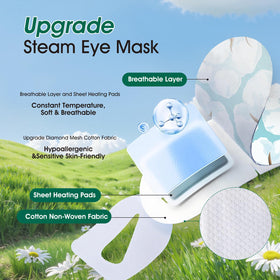 AROIC self-heating technology eye mask delivers convenient warmth without wires