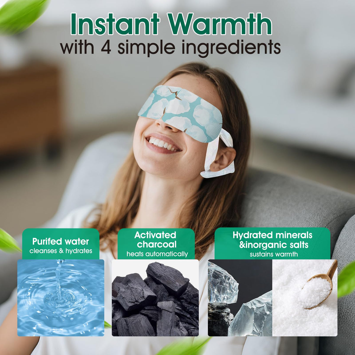 AROIC weighted design eye mask supports comfortable wear during rest