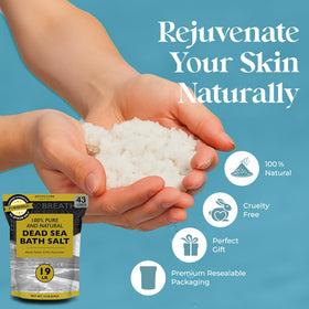 Aromasong Dead Sea Bath Salt suitable for gentle body scrubs