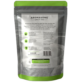 Aromasong Dead Sea salt with mud for nourishing spa ritual.