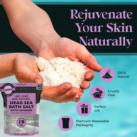 Aromasong Lavender Dead Sea Salt foot soak for soothing tired feet