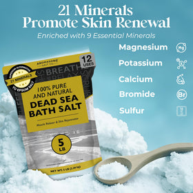 Aromasong Dead Sea Salt skin-softening bath salt for daily care.