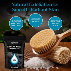 Aromasong Epsom Salt DIY scrub base with body wash for gentle exfoliation