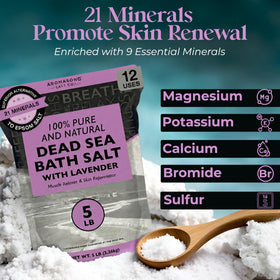 Aromasong lavender bath salt pour captures calming tub ritual.